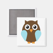 ブルーフクロウ マグネット (正面/裏面)