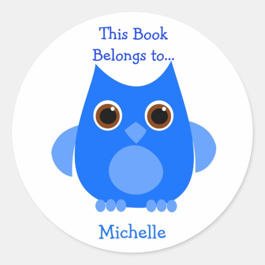 ブルーフクロウ ラウンドシール (正面)