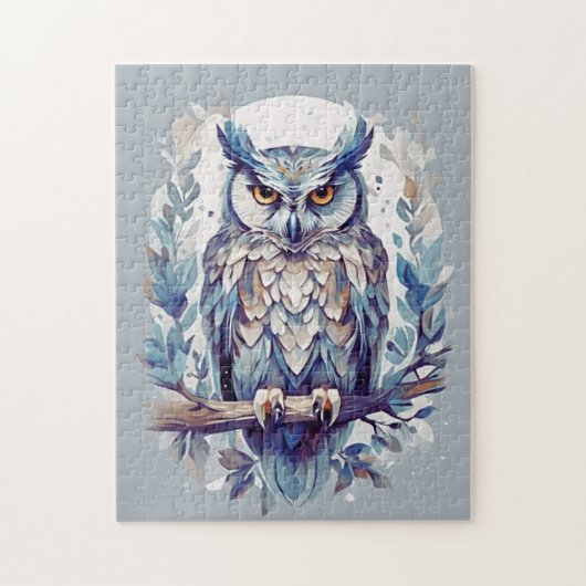 ブルーフクロウ[3/3] ジグソーパズル (縦)