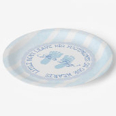 ブルーフットプリンツボーイベビーシャワー紙プレート ペーパープレート (アングル)