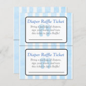 ブルーフットプリントをテーマにした赤ちゃんシャワーゲーム (正面/裏面)