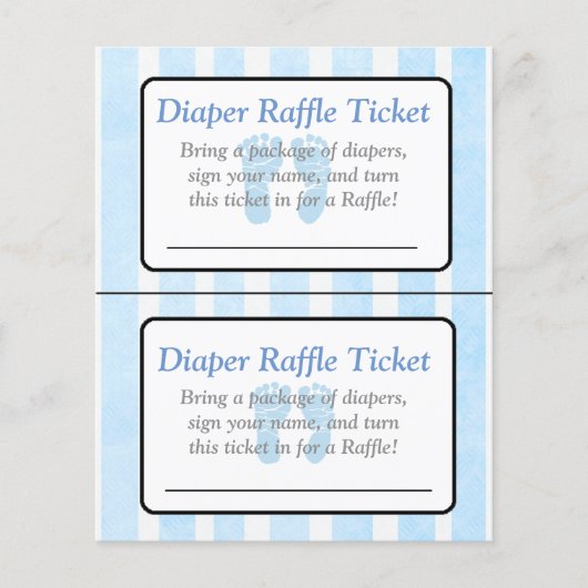 ブルーフットプリントをテーマにした赤ちゃんシャワーゲーム (正面)