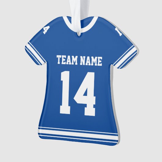 ブルーフットボパーソナライズされたールジャージーフォトオーナメント オーナメント (正面)