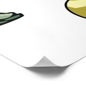 ブルーフットボールの選手 ポスター (角)