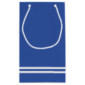 ブルーフットボールジャージー – スポーツテーマ誕生パーティー スモールペーパーバッグ (裏面)