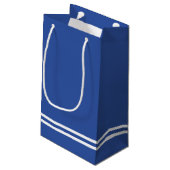 ブルーフットボールジャージー – スポーツテーマ誕生パーティー スモールペーパーバッグ (裏面アングル)