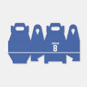 ブルーフットボールジャージー – スポーツテーマ誕生日パーティー フェイバーボックス (折り畳みなし)