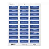 ブルーフットボールジャージー – スポーツテーマ誕生日パーティー ラベル (フルシート)