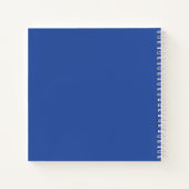 ブルーフットボールジャージー(名前をカスタムするとナンバー付き) ノートブック (裏面)