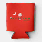 ブルーフトン州オブマインドクリスマスホリデーレッドグリーン 缶クーラー (正面)