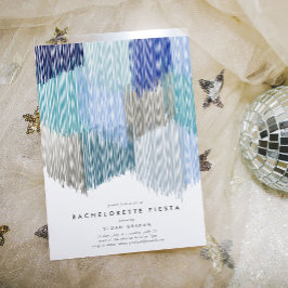 ブルーフモダンリンジバチェロレッテ招待状 セーブザデート