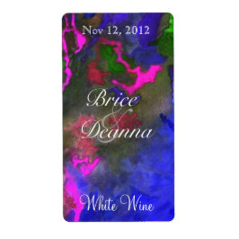 ブルーフュージョン2結婚のワインラベル ラベル