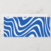 ブルーフライトチケット誕生日パーティーの招待 招待状 (裏面)