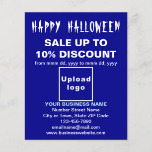 ブルーフライヤーでのビジネスのハロウィーンの販売 チラシ