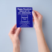 ブルーフライヤーのビジネスハヌカー販売 チラシ (手)