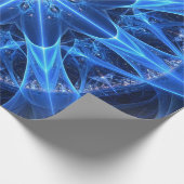 ブルーフラクタルスターラッピング紙 ラッピングペーパー (角)