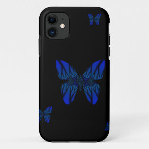 ブルーフラクタルバタフライ iPhone 11 ケース