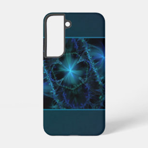 ブルーフラクタル宇宙 SAMSUNG GALAXY S22ケース