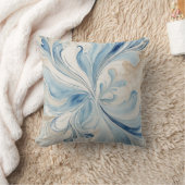 ブルーフラクタル クッション (ブランケット)