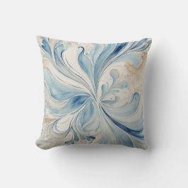 ブルーフラクタル クッション