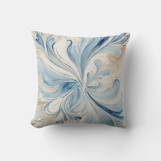 ブルーフラクタル クッション (正面)