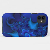 ブルーフラクタルiPhoneケース Case-Mate iPhoneケース (裏面(横))