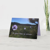 ブルーフラックスの花の写真 カード (正面)