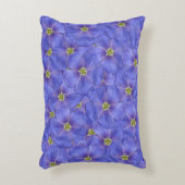 ブルーフラックスシームレスパターン アクセントクッション (正面(垂直))