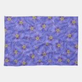 ブルーフラックスシームレスパターン キッチンタオル (横)