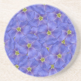 ブルーフラックスシームレスパターン コースター