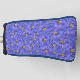 ブルーフラックスシームレスパターン ゴルフヘッドカバー