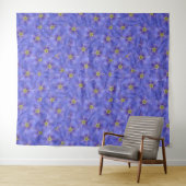 ブルーフラックスシームレスパターン タペストリー (インサイチュ(横))
