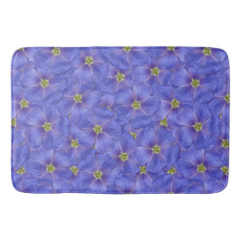 ブルーフラックスシームレスパターン バスマット