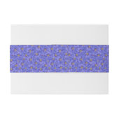 ブルーフラックスシームレスパターン 招待状ベリーバンド (裏面例)