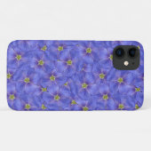 ブルーフラックスシームレスパターン Case-Mate iPhoneケース (裏面(横))