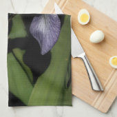 ブルーフラッグアイリスフラワー キッチンタオル (四つ折り)