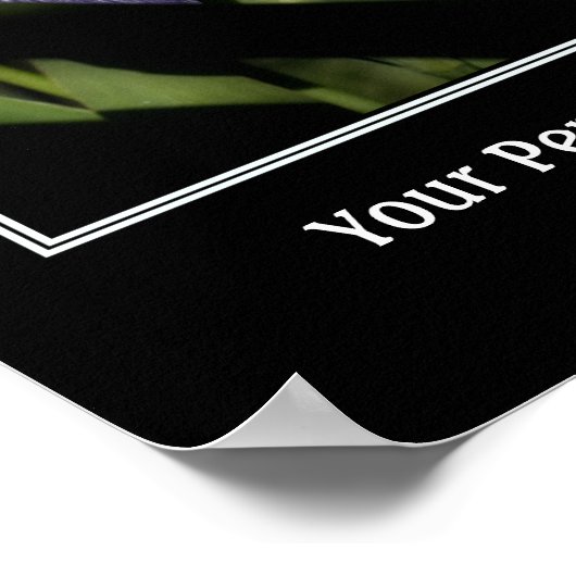 ブルーフラッグアイリス独自の引用文を作成 ポスター (角)