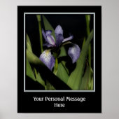 ブルーフラッグアイリス独自の引用文を作成 ポスター (正面)