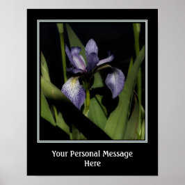 ブルーフラッグアイリス独自の引用文を作成 ポスター