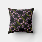 ブルーフラッグアイリス花の抽象芸術パターン クッション (裏面)