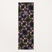 ブルーフラッグアイリス花の抽象芸術パターン ヨガマット (正面)