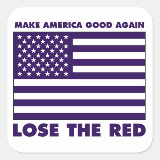 ブルーフラッグステッカー スクエアシール (正面)