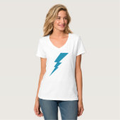 ブルーフラッシュ稲妻ボルト Tシャツ (正面フル)