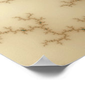 ブルーフラッシュ – フラクタルポスター ポスター (角)