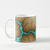 ブルーフラッシュ – フラクタルマグカップ コーヒーマグカップ (左)