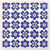 ブルーフラップス調和コースター ガラスコースター (正面)