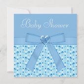 ブルーフラミンゴボーイベビーシャワー招待状 招待状 (裏面)