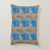 ブルーフラワーアクセントクッション アクセントクッション (裏面(縦))