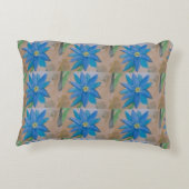 ブルーフラワーアクセントクッション アクセントクッション (裏面)