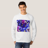 ブルーフラワーアレンジメント Tシャツ (正面フル)